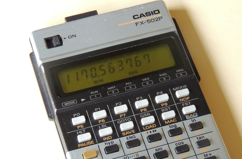 calculator museum Casio FX 502P