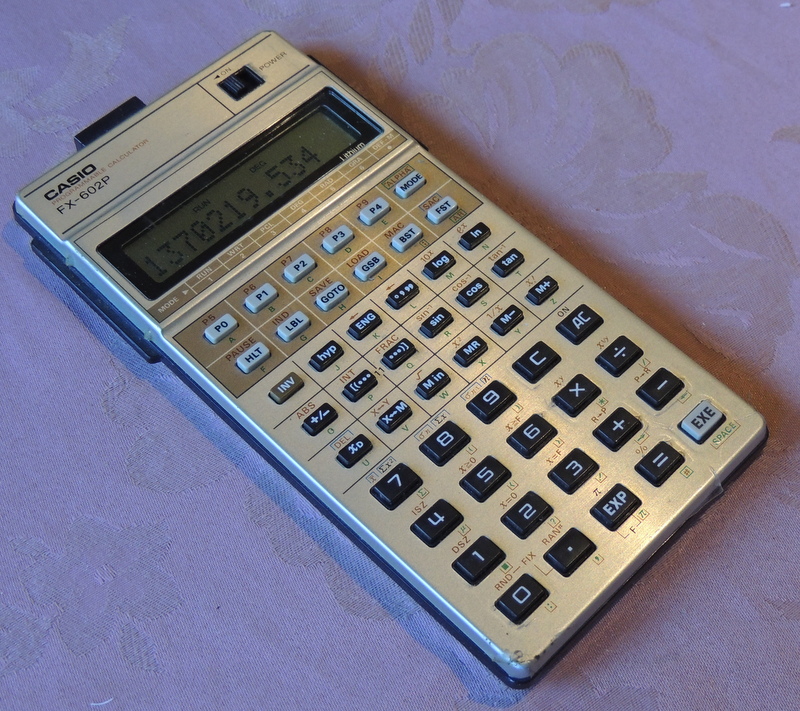 calculatormuseum casio FX 602P