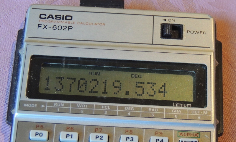 calculatormuseum casio FX 602P