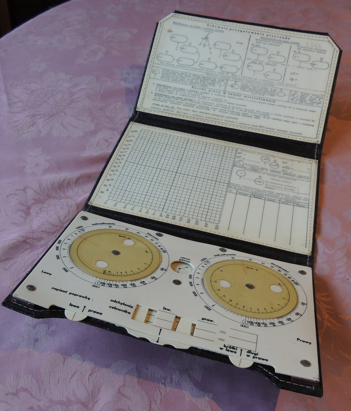 polish circular artillery slide rule 1953