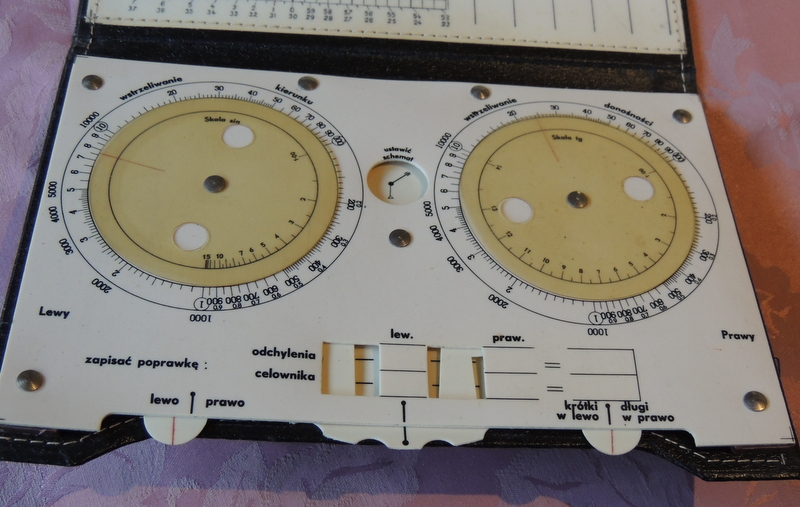 polish circular artillery slide rule 1953