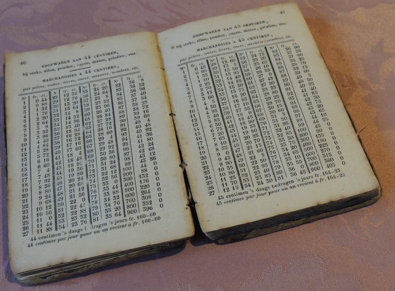 belgian calculation book