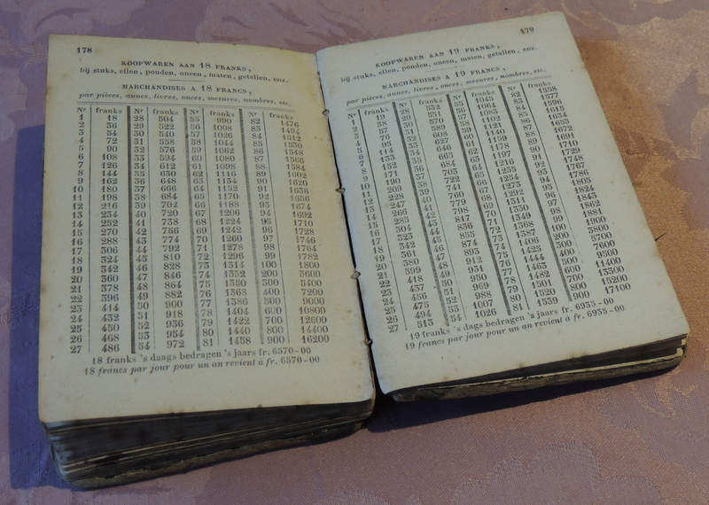 belgian calculation book